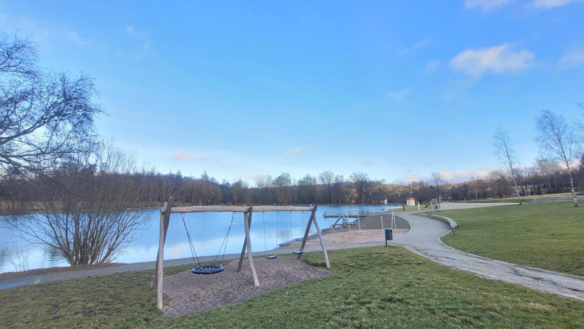 Ferienhaus Am See Lichtenberg Bayern Frankenwaldsee Exteriör bild